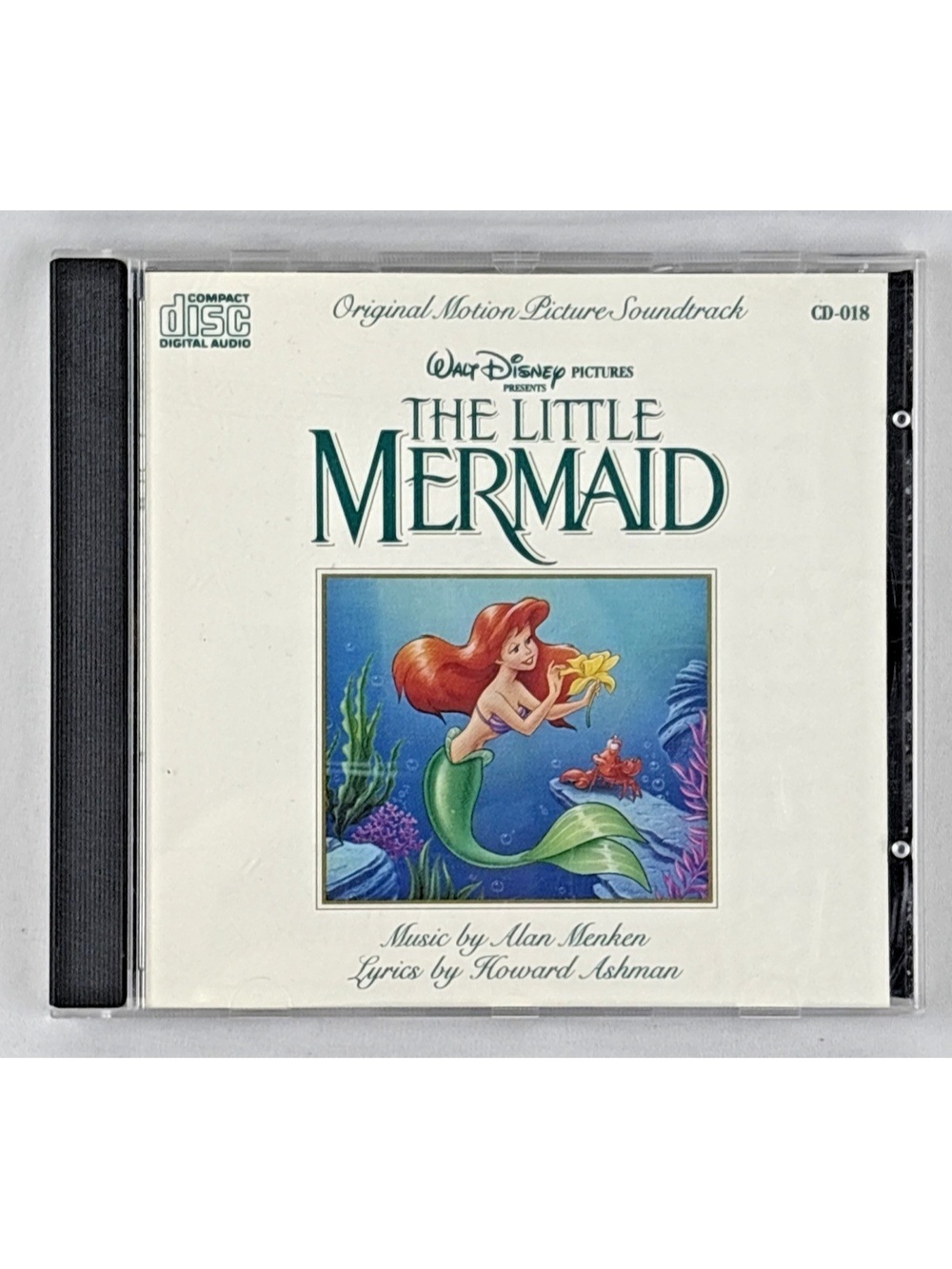 The Little Mermaid Original Motion Picture Soundtrack CD 1989 Disney Tested